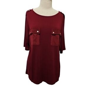 Croft & Barrow Burgundy Top
